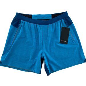RARE NWT LULULEMON Switch Up Short 6'' Running Gym Workout Hiking Blue Swift XL